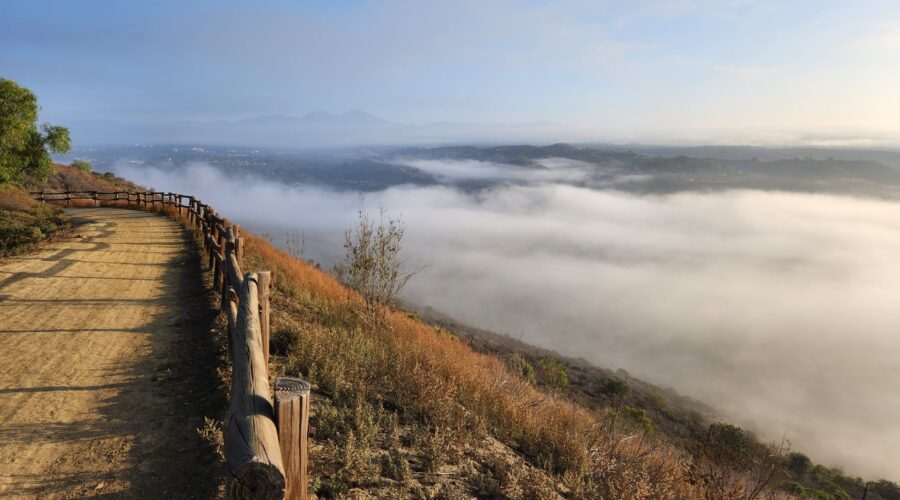 Fog Saddleback Valley San Juan Capistrano Hiking